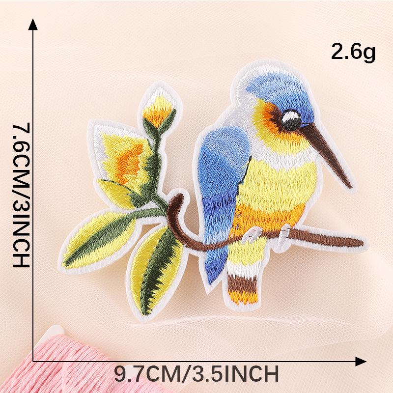 Duoku Animal Bird Embroidery Patch for Clothing, Shoes, Hats, and Luggage Accessories.