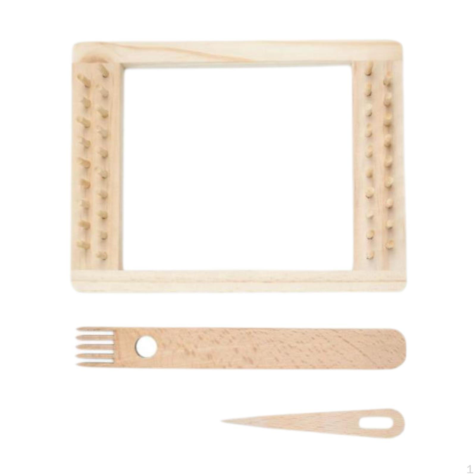 Handcrafted Wooden Weaving Frame Set for DIY Blanket 3pcs