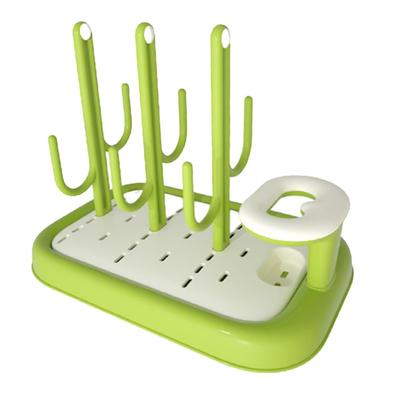 TOMMYFIELD Babyflasche Babyflasche Trocknen Reinigen Antibakterieller Ständer, Neugeborenes, Halter, Abtropfgestell, Ständer, Werkzeug, (Grün) [Produkt]