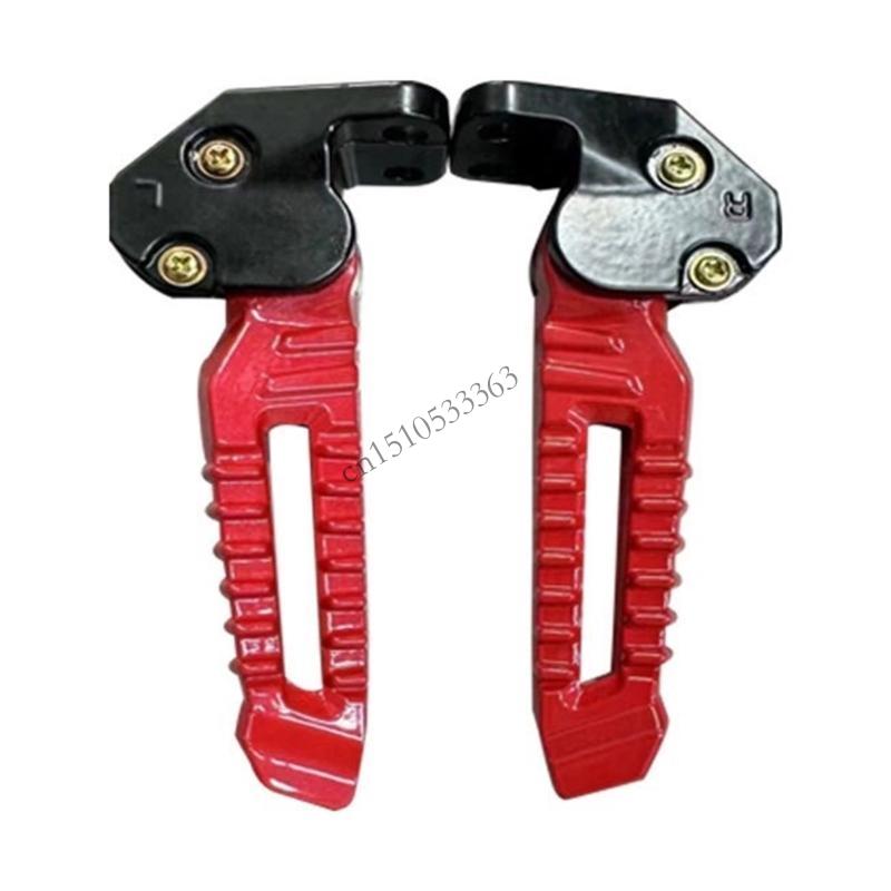 090E Motorbike Accessory Foot Pedal Footrests Easy Installation Footrest Pedal for 150cc 125cc Motorcycle Foot Pegs Universal