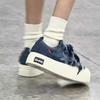 Star denim blue canvas shoes women's 2025 summer and autumn new niche design Korean version of casual sports shoes