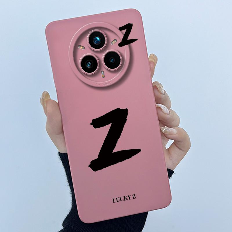 For Realme 14 Pro 14Pro+ 5G Cover Case Lucky Initial Letter Couple Silicone Soft Phone Bumper for Realme14 Pro Plus 2025 Casing