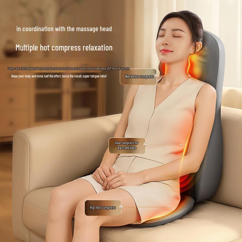 Aux Multi-functional Full Body Electric Kneading Massage Cushion CN Plug (adapter Included)