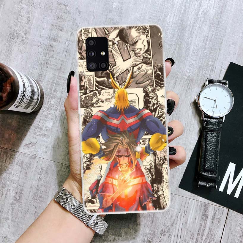 My Hero Academia Deku Phone Case For Samsung Galaxy A12 A22 A32 A42 A52 A72 A51 A71 5G A41 A31 A21 A02S M12 M21 M31 M30S Fundas