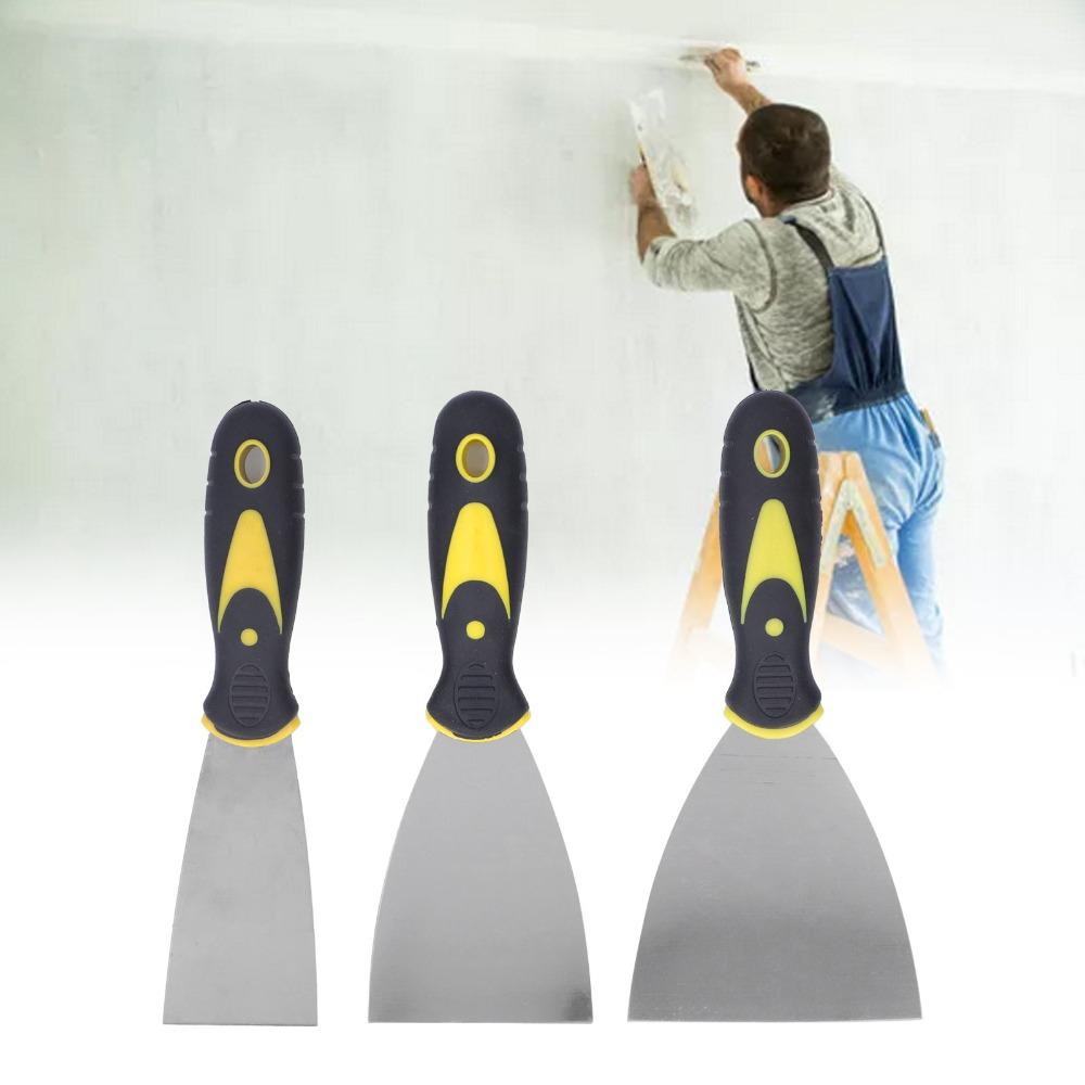 3PCS Stainless Steel Putty Knife Set Drywall Finishing Spackle Knife  for Patching and Painting