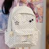 Schoolbag Japanese Girl Wind Polka Dot Backpack Female Student Schoolbag Junior High School High School Student Simple Versatile Small Fresh Backpack