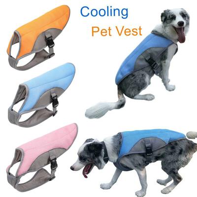 Summer Dog Cooling Vest Reflective Pet Cooler Jacket Coat Breathable Clothes Pup