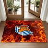 Real Sociedad FC Design Crystal Velvet Rug Soft Decorative Mat for Bedroom Entrance