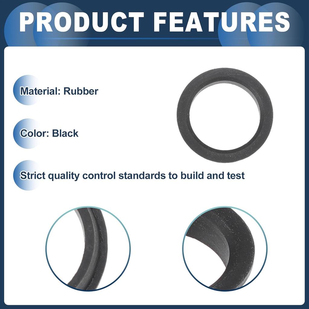 Parking Sensor Seal, Rear Parking Reverse Sensor Ring No.66206923000 for BMW 128i 2008-2013 Black, 1 Pc