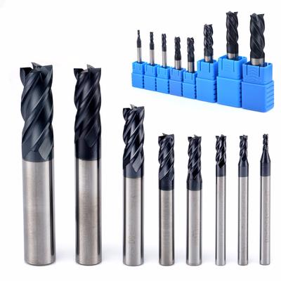 8pcs 4 Flutes Carbide End Mill Set Tungsten Steel Milling Cutter Tool CNC 2-12mm