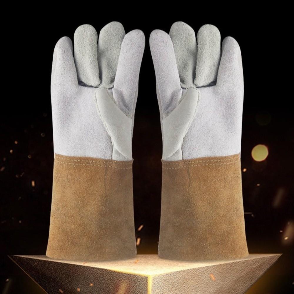 1 Pair Wear-Resistant Leather Gloves Cut Resistant Protective Gloves  Gardening Pruning