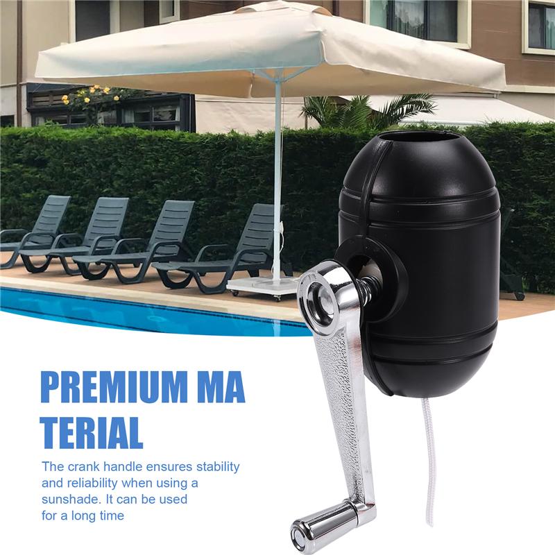 A96I-Cantilever Umbrella Parts, Patio Umbrella Holder Rocking Handle Adjustable Umbrella Stand Parts Patio Umbrella