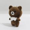 Cute Coffee Bear Plush Doll Pendant Cartoon Stuffed Doll Keychain Lovely Backpack Hanging Decoration Gifts
