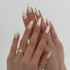 Explosive Solid Color Coated Wearable Nail Medium and Long Almond Type Manicure Fake Nail Hot-selling Wearable Nail Piece