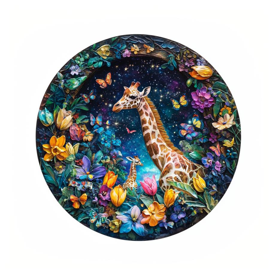 Customizable Size Beautiful Kids Educational Cognition Custom Wolf Wooden Puzzles Wooden Material Game