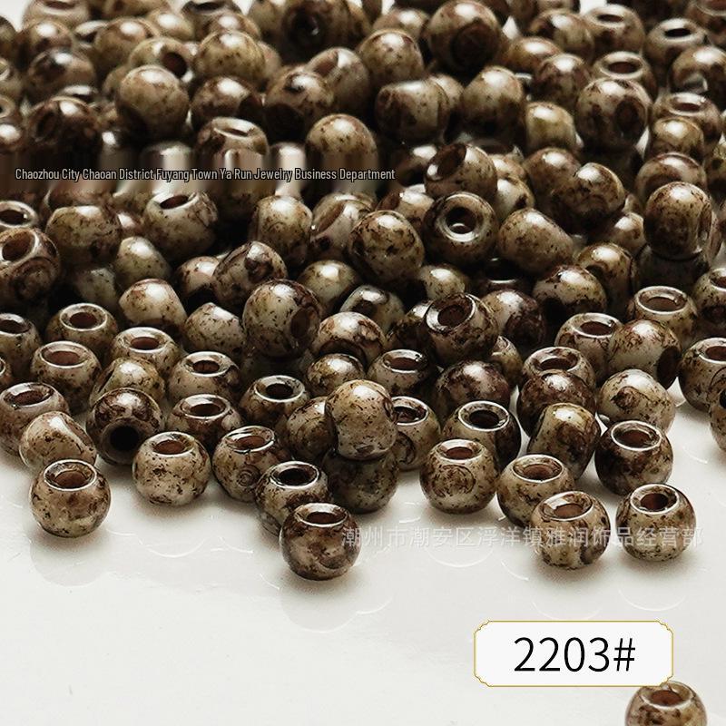 4mm Picasso Glass Seed Beads for DIY Jewelry: Bracelet, Necklace, Ring Accessories