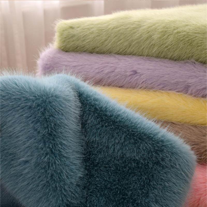 50*180cm Thicken High-end Simulation Fox Fur Fabric Fluffy Artificial Fur Fabric Diy Fur Clothing Fursuit Fur Collar Vest Scarf