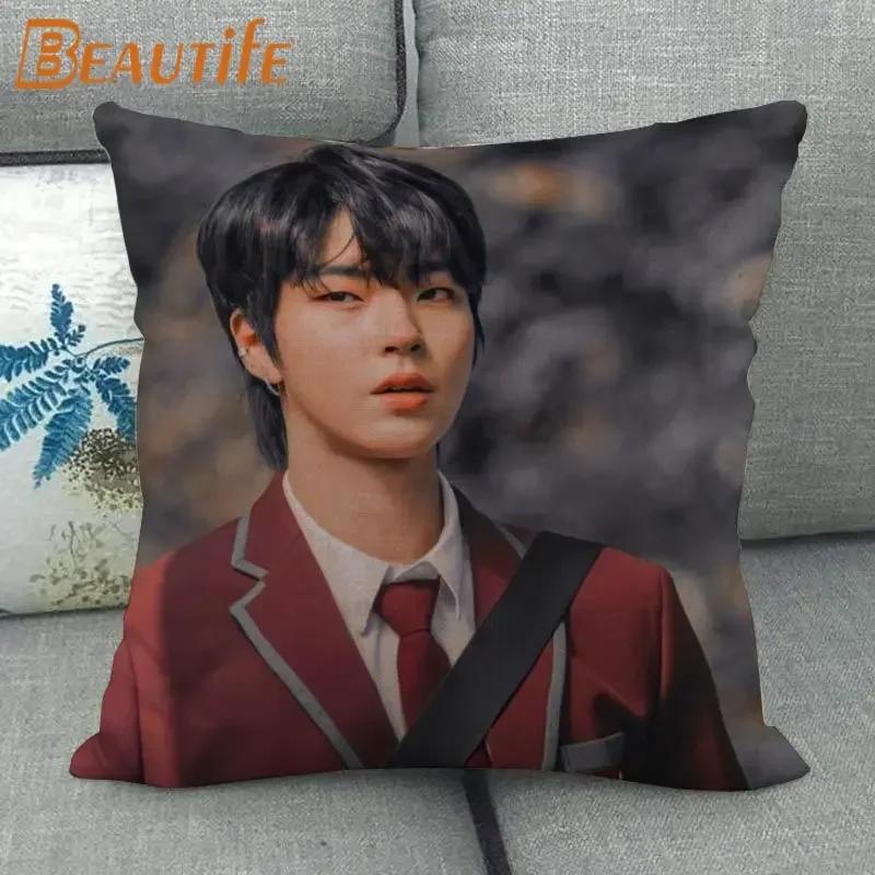 Custom Hwang In Yeop HOT KPOP Pillowcase 45X45cm Wedding Decorative Eco-Friendly Cotton Linen Fabric Pillow Case