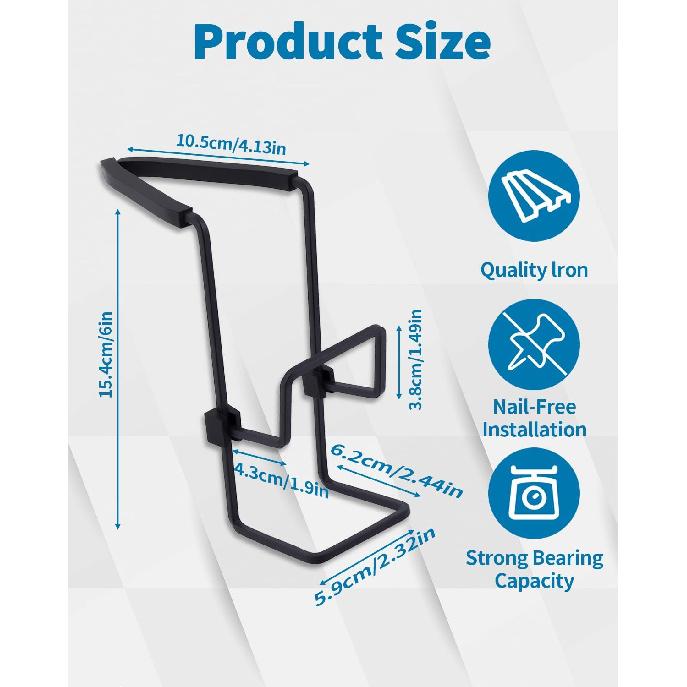 Sink Sponge Holder - Metal Kitchen Sink Faucet Organizer for Sponges, Brushes and Cleaning Tools, Faucet Sponge Holder Hanging Fix Around Faucet