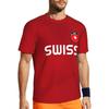 Switzerland Swiss SUISSE Soccer Football Tshirt Print 3D Flag National JERSEY CHEER Training Round Neck Unisex Men Women Sport Short Sleeve Uniform