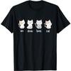 RePaLY Funny Cute French Un Deux Trois Cat Kitten Lover T-Shirt
