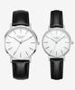 Seinteuseukoteuleondeon Grain Classic Couple Watches - Silver Black / St7011-Swbk
