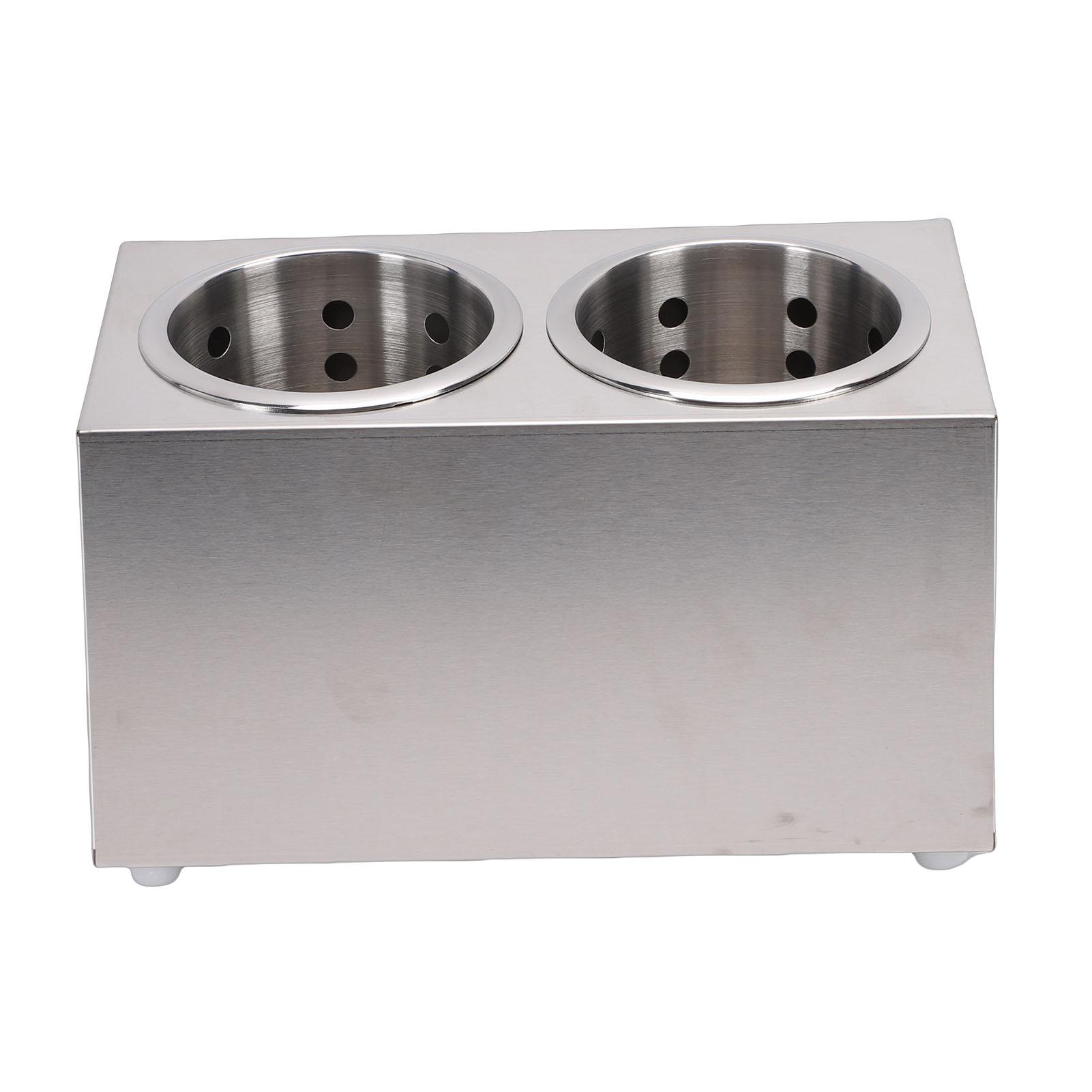 

Countertop Silverware Holder Stainless Steel Countertop Utensils Organizer for Forks Spoons Chopsticks Type 1