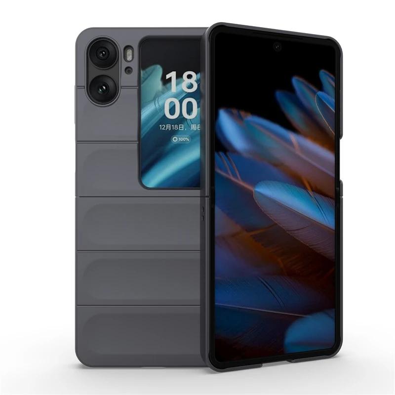 Case For OPPO Find N2 Flip 5G Global Back Cover Phone Case Liquid Silicone Anti-fall Shockproof Armor Find N2 Cases Funda Coque
