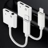2 in 1 Jack Headphone Adapter Dual-Port 3.5mm Charge Cable for iPhone X/8/7