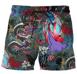 New 2025 shirts with 3D printing, men s summer Hawaiian shorts, men s swimming trunks S