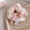 Zhao Lusi Korean-Style Large Intestine Hair Scrunchie - High-End College-Style Sweet Women's Hair Tie