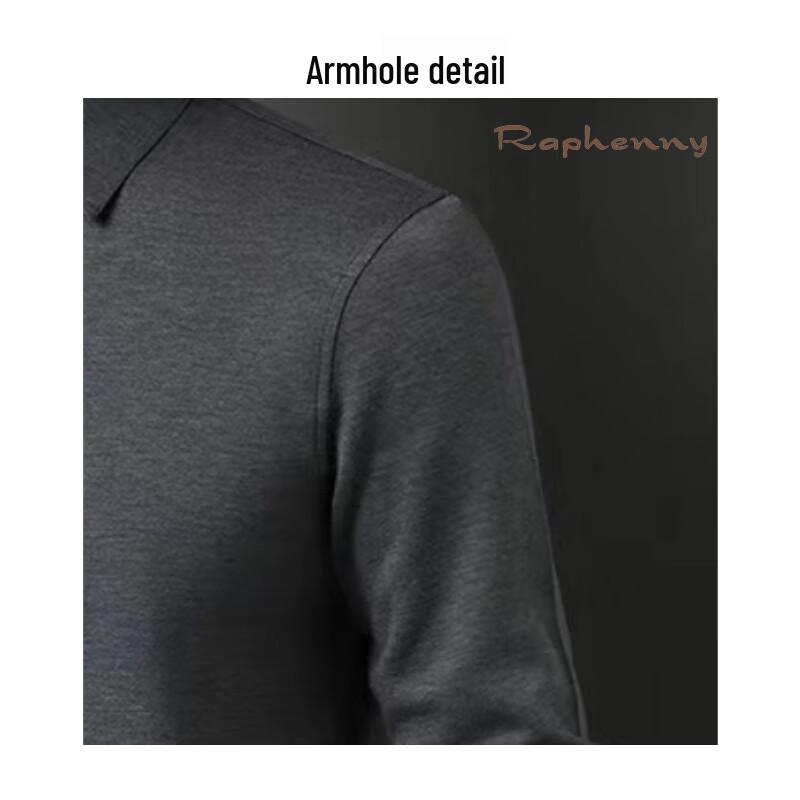 Men's Business Casual Long-Sleeve Polo Shirt