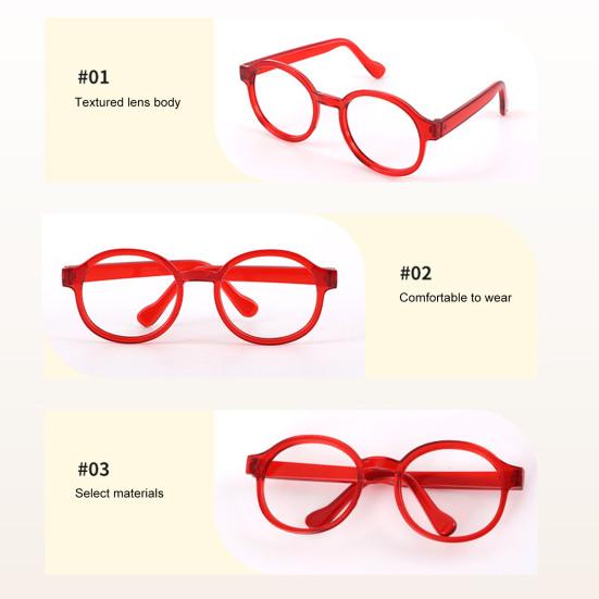Mini Doll Glasses Small Pets Sunglasses Trendy Round Frame Glasses Doll Eyewear Accessories for Photo Shoots Costume