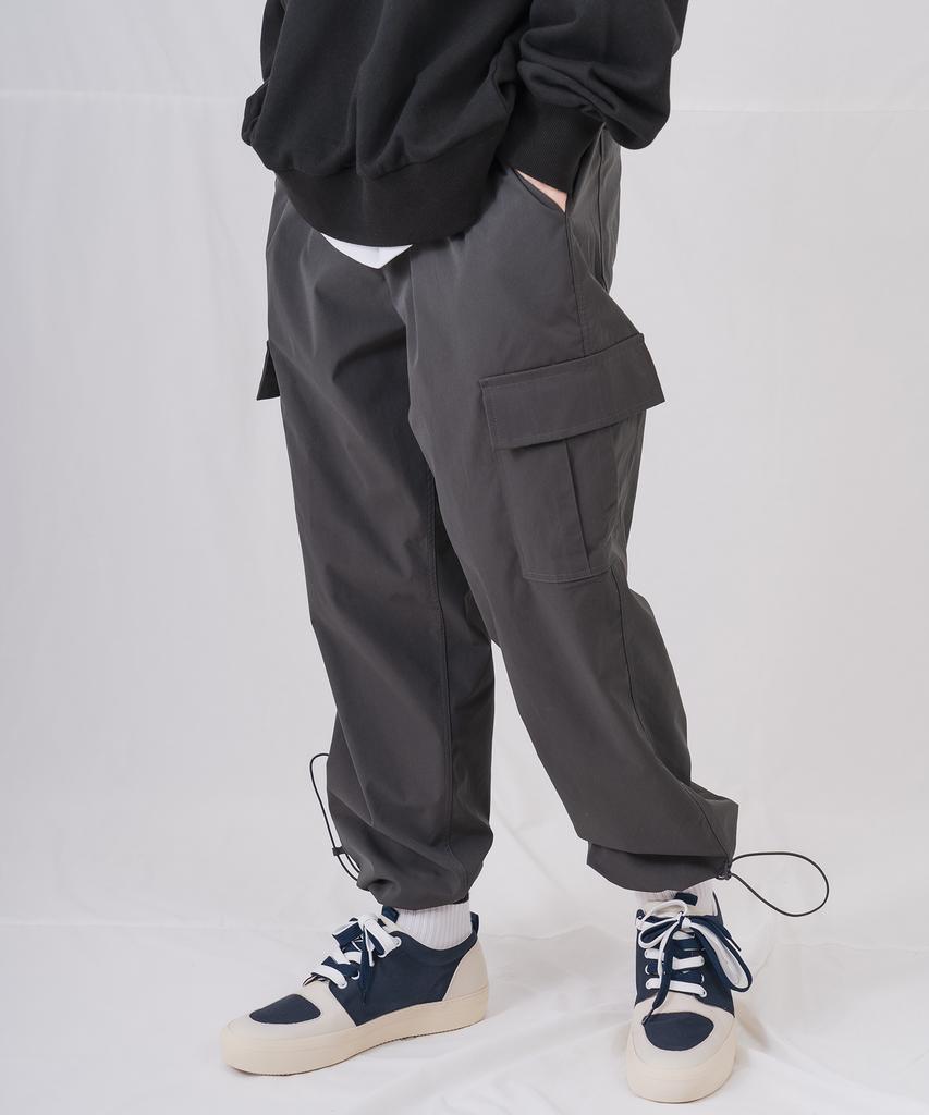 Deomail Ml C/P Wide String Jogger Cargo Pants [Dark Gray]