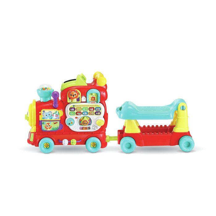 Porteur maxiloco mon trotti train 7 en 1 - vtech baby - rouge - musical