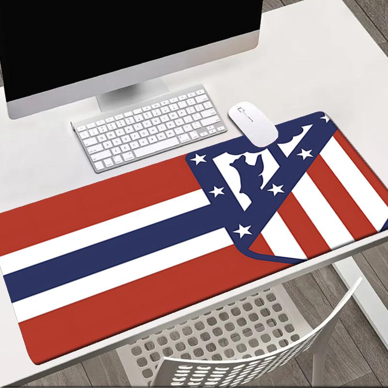 Atletico Madrid Crest Mouse pad Office Desk Mat, Gaming Mouse Pad Mousepad, keyboard pad,Heavy-Duty Non-Slip Rubber Backing, Gift