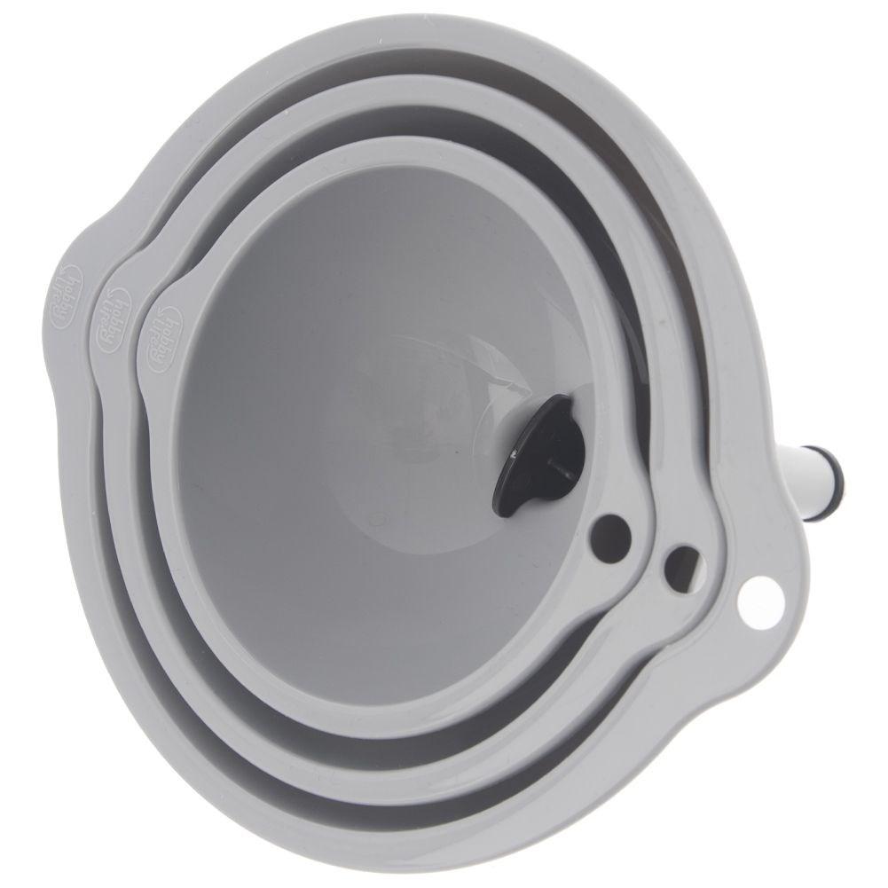 Zestaw lejków kuchennych 3-ele 10/12/14 cm lejek do butelek słoików soków HOBBY LIFE 120455