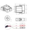 2pcs 25KG Digital RC Servo RDS3225 Waterproof High Torque Full Metal Gear Dual Shaft Robot Servo with U-Mount Bracket for 18 110 RC Car Crawler Buggy