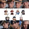 Western Cowboy Cartoon Acrylic Keychain, Kpop Member Cartoon Bag Charm, Engene Fans Cute Collectible Key Ring Gift Merchandise