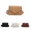 Fashionable Solid Color Plaid Small Square Bag For Women Elegant Chic Design