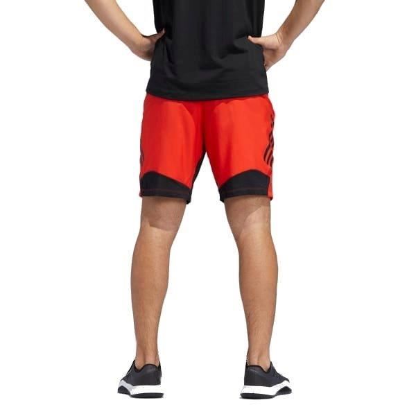 Short De Fitness - Adidas - 4krft Tech Woven - 8 Pouces - Respirant - Orange