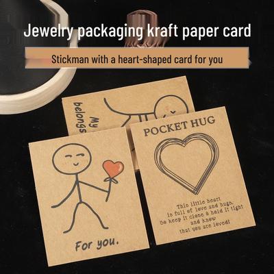 Kristall Edelstein Schmuck DIY Geschenkkarte mit Kraftverpackung