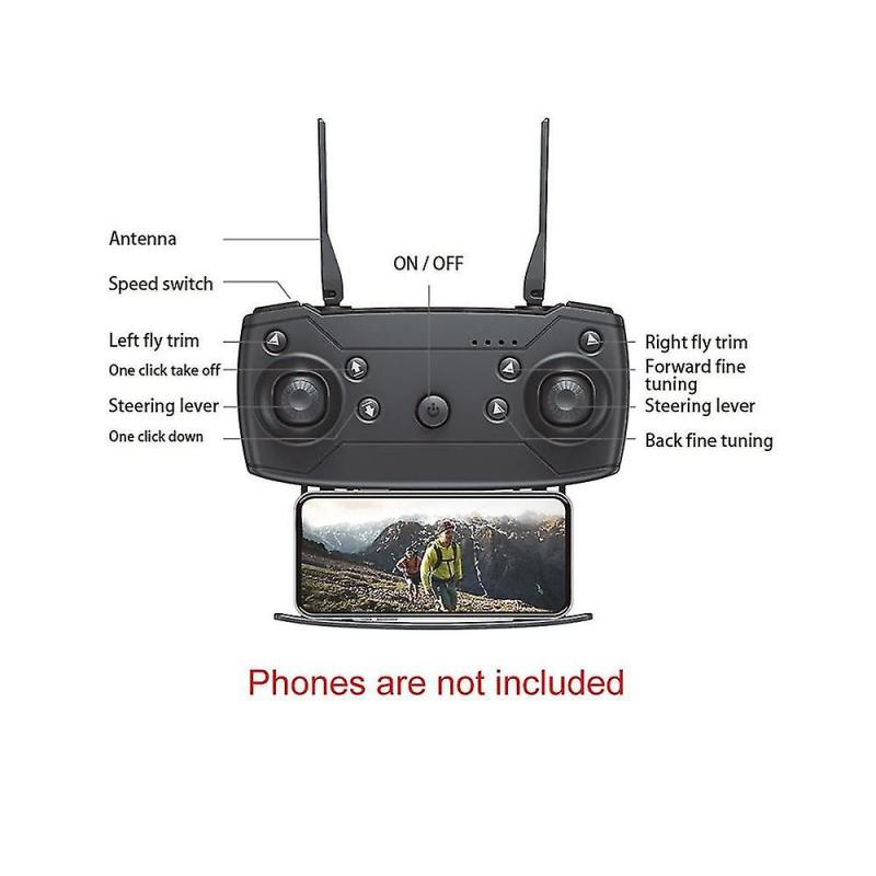 Pro Drone 4k Hd Camera Foldable Drone Height Fixed Remote Control Pro Wifi Drone Gift Toys Dual Camera 3 Battery