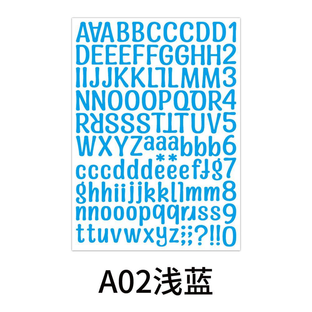 2Pcs 26 Alphabet A-Z Planner Stickers Waterproof Colorful Creative Diy Pvc Letter Number Sticker For Kids Cup Laptop