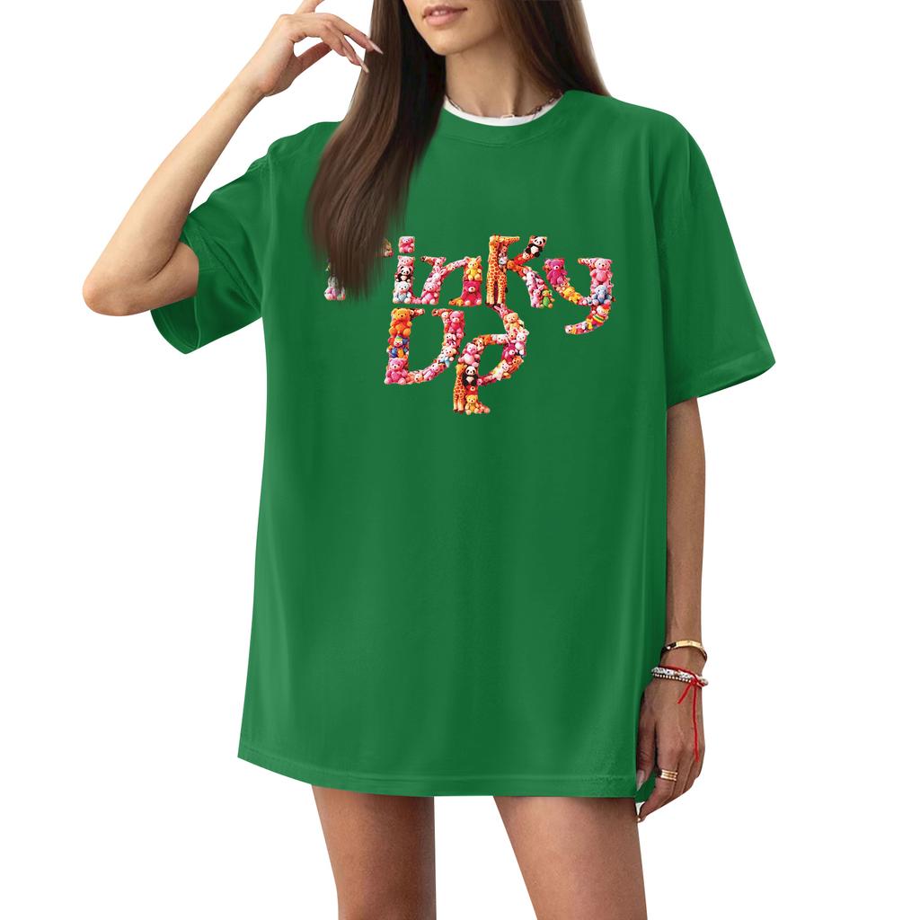 Women's Casual Letter Print Short-sleeved Top T-shirt
