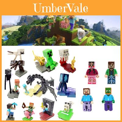 Deluxe Minecraft Building Blocks Cake Toppers For Birthday Party