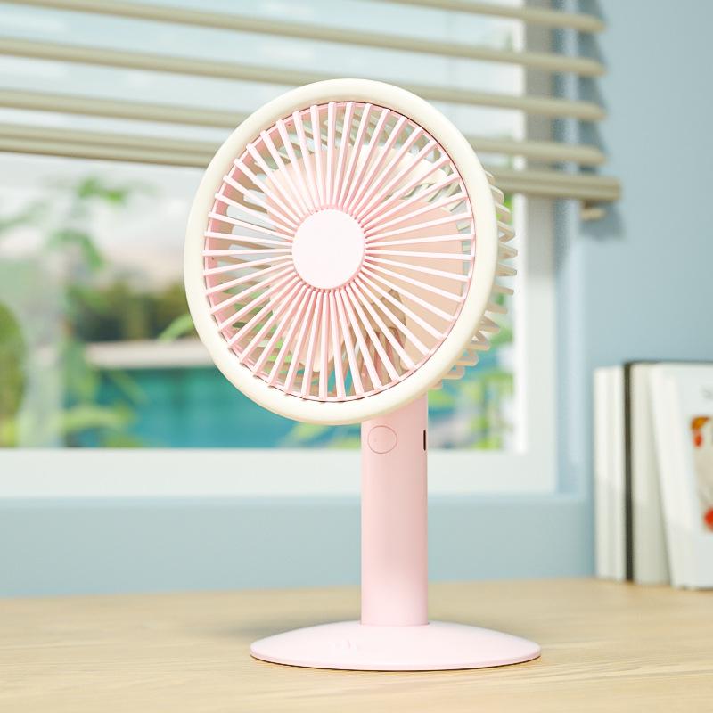 Mini Cartoon Desktop Air Cooler: USB-Powered Refrigeration & Humidifying Spray Fan