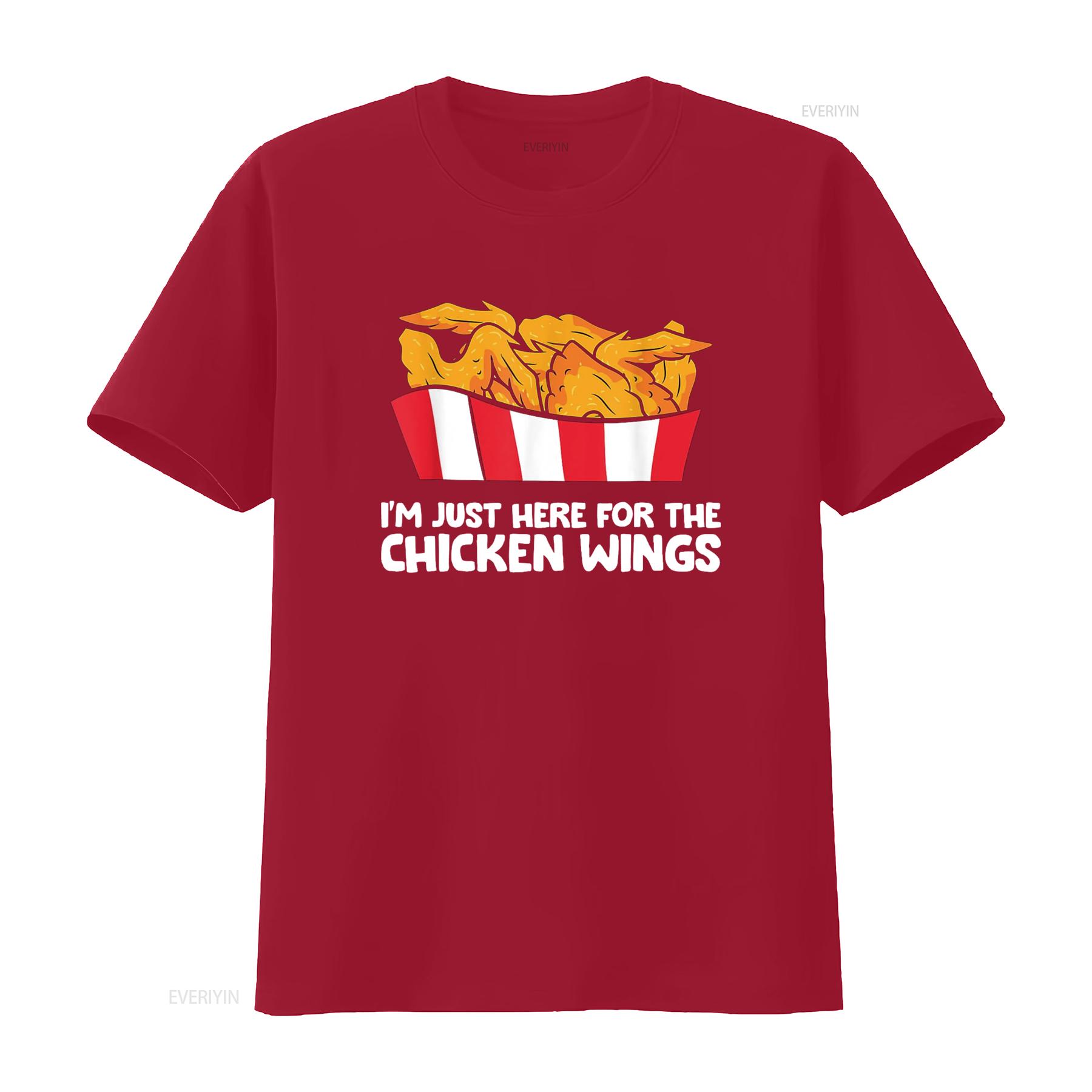 

Chicken Wing Lover I m Just Here For The Wings T Shirt Black vintage Washed fashion Soft Slightly Stretched Breathable homme S