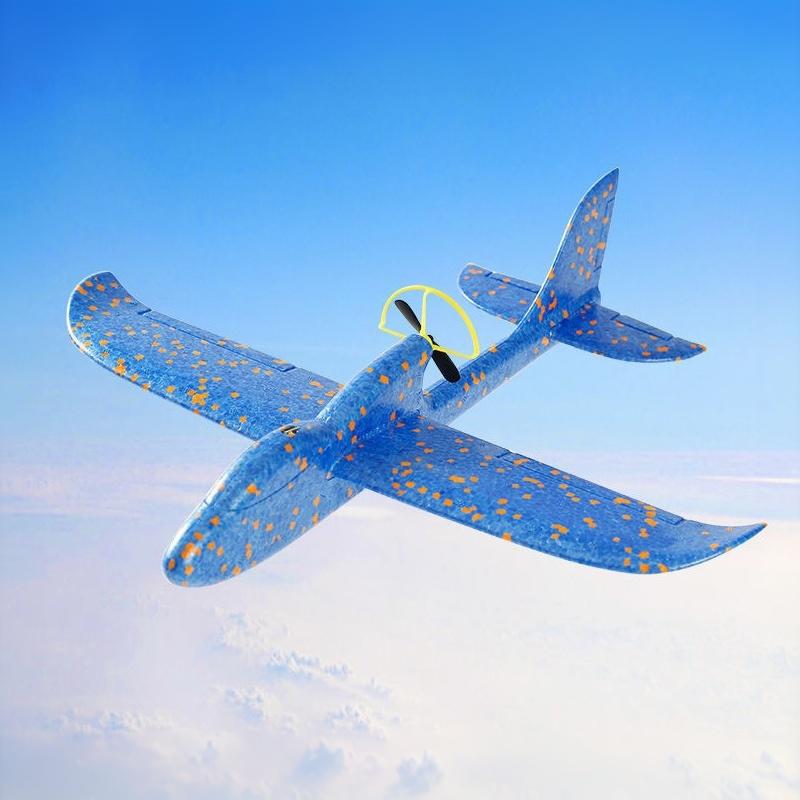 Electric Foam Plane Glider Hand Throw Airplane With Led Light Automatic Flight Planes Outdoor Kids Toys For Children Boys Gifts