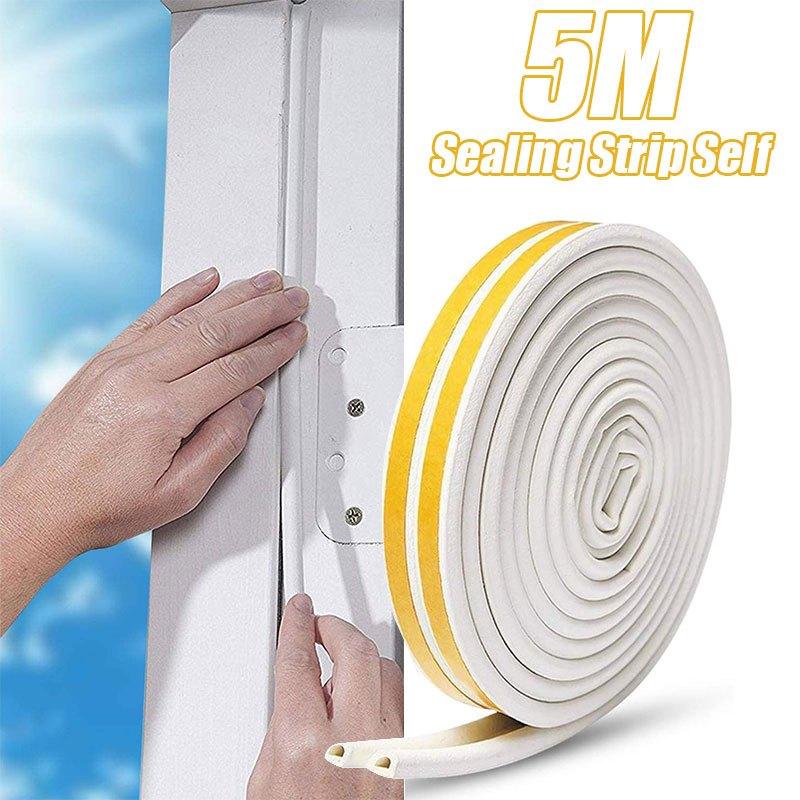10M Self Adhesive Foam Tape Door Sealing Strip Noise Insulation Anti-Collision Window Gap Draught